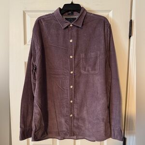 Men's Purple Casual Button Down Shirt
